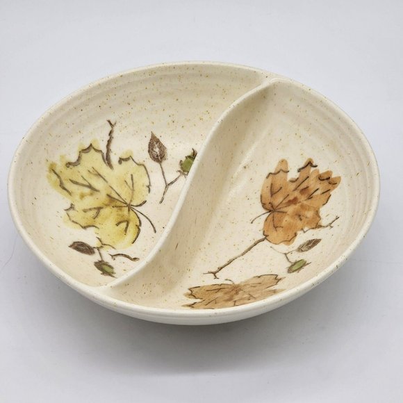 Metlox Other - Woodland Gold by Metlox Poppytrail Vernon Divided Vegetable Serving Bowl 9"